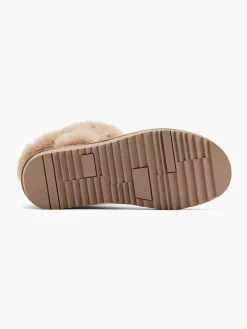 Best Light Faux Fur Ankle Boot with Buckle Detail Women Boots·Winter Boots|Boots·Faux Fur Lined Boots