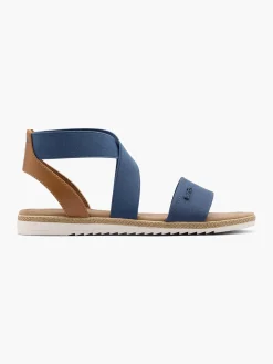 Clearance Light Elasticated Strap Sandal with Contrasting Sole Women Sandals·Flat Sandals