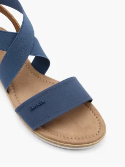 Clearance Light Elasticated Strap Sandal with Contrasting Sole Women Sandals·Flat Sandals