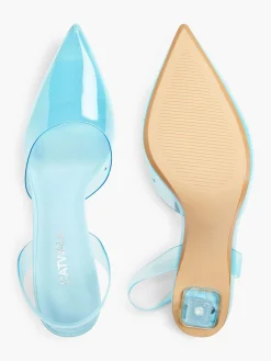 Clearance Light Perspex Slingback Heel Women Heels·Slingback Heels|Heels·High Heels