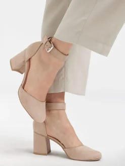 Discount Light Block Heel with Ankle Strap Women Heels·Block Heels|Heels·High Heels