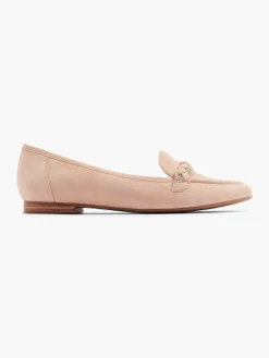 Clearance Light Leather Loafer with Diamante Entwined Braid Detail Women Loafers & Low Shoes·Loafers