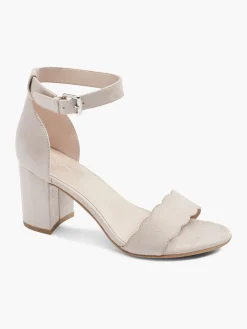 Light Scalloped Edge Block Heel Women Heels·Block Heels|Heels·High Heels