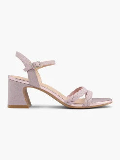 Light Sparkly Block Heeled Sandals Women Sandals·Heeled Sandals|Heels·Block Heels