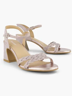 Light Sparkly Block Heeled Sandals Women Sandals·Heeled Sandals|Heels·Block Heels