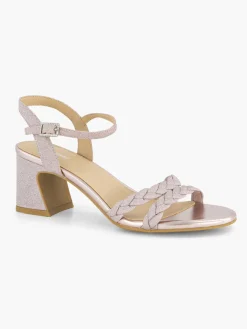 Light Sparkly Block Heeled Sandals Women Sandals·Heeled Sandals|Heels·Block Heels