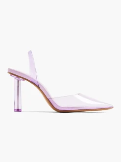 New Lilac Perspex Slingback Heel Women Heels·High Heels