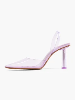 New Lilac Perspex Slingback Heel Women Heels·High Heels