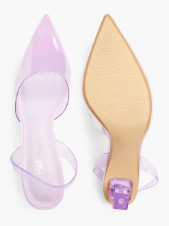 New Lilac Perspex Slingback Heel Women Heels·High Heels