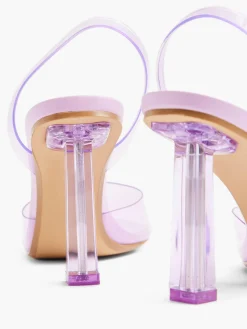 New Lilac Perspex Slingback Heel Women Heels·High Heels