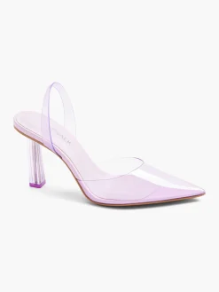 New Lilac Perspex Slingback Heel Women Heels·High Heels