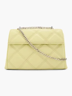 Outlet Lime Quilted Handbag with Chain Strap Women Bags·Clutches & Evening Bags|Bags·Shoulder Bags