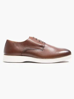 Sale Men's Bradley Lace up Formal Brown Shoes·Derby Shoes|Shoes·Smart Shoes