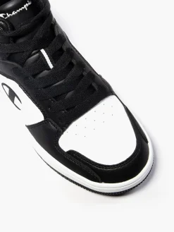 Clearance Mens Black/White Rebound 2.0 Mid Trainers Trainers·High-Top Trainers