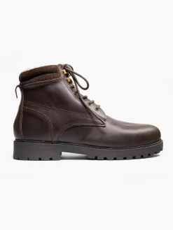 Sale Mens Chocolate Lace Up Boots Boots·Winter Boots|Boots·Lace-Up Boots