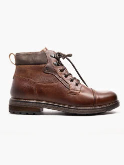 Outlet Men's Lace Up Leather Boot Boots·Lace-Up Boots