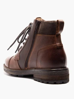 Outlet Men's Lace Up Leather Boot Boots·Lace-Up Boots