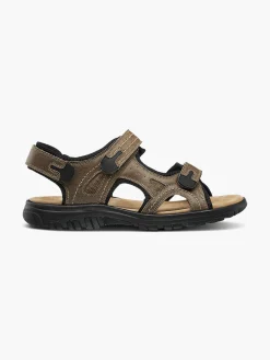 Outlet Mens Leather 3 Strap Sandals Sandals·Walking Sandals|Shoes·Comfort
