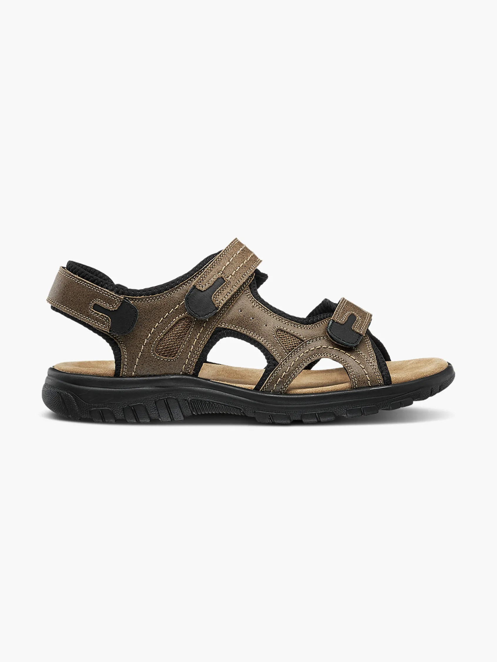 Outlet Mens Leather 3 Strap Sandals Sandals·Walking Sandals|Shoes·Comfort