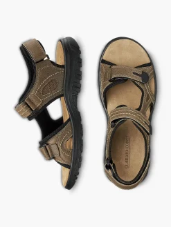 Outlet Mens Leather 3 Strap Sandals Sandals·Walking Sandals|Shoes·Comfort