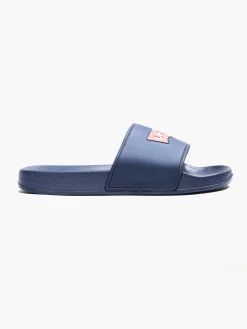 Clearance Mens Levi Navy Slides Sandals·Beach Shoes|Sandals·Flip Flops & Slides