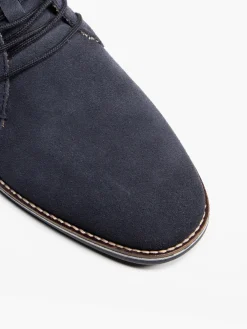 Sale Mens Navy Suede Lace Up Boots Boots·Winter Boots|Boots·Lace-Up Boots