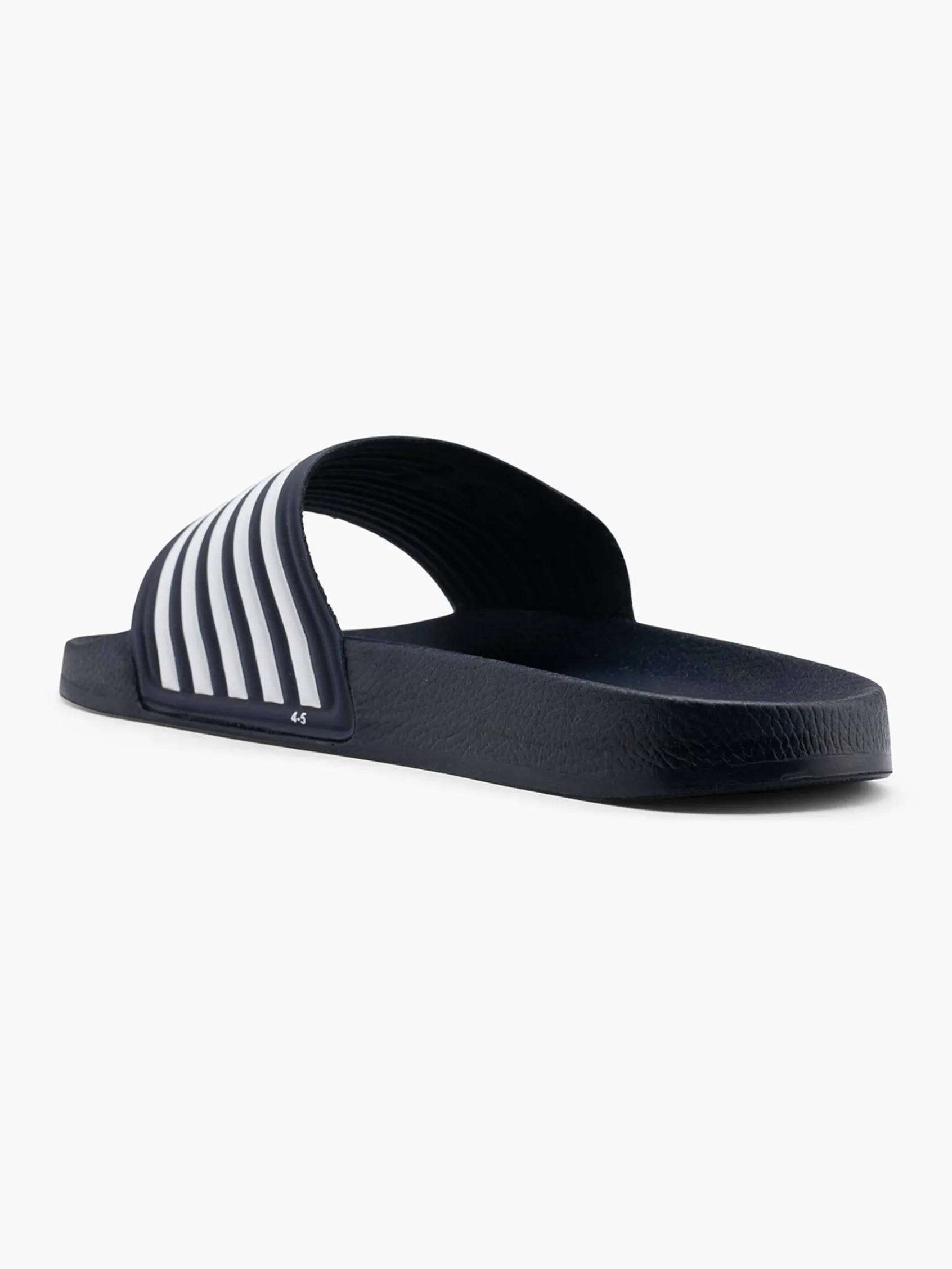 Hot Mens Navy/ White Slides Sandals·Flip Flops & Slides