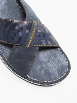 Outlet Mens Slip On Navy Sandal Sandals·Walking Sandals|Sandals·Flip Flops & Slides