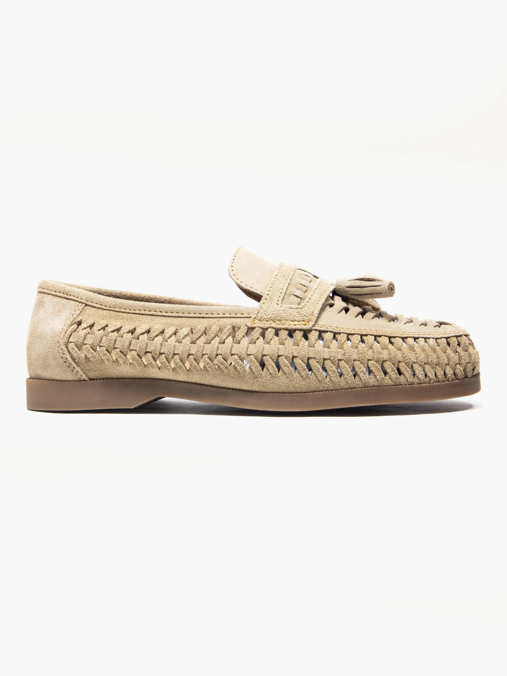 MENS SUEDE INTERWEAVE LOAFERS Shoes·Loafers|Shoes·Brogues
