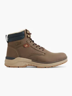 Mens Tan Casual Lace Up Boots Shoes·Walking Shoes|Boots·Winter Boots