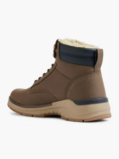 Mens Tan Casual Lace Up Boots Shoes·Walking Shoes|Boots·Winter Boots