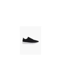 New Mens Black Lightweight Lace-up Trainers BOY All Boys·Teens
