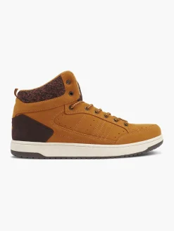 Sale Mens VTY Tan Midcut Lace-up Boots Trainers·High-Top Trainers