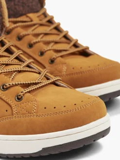 Sale Mens VTY Tan Midcut Lace-up Boots Trainers·High-Top Trainers
