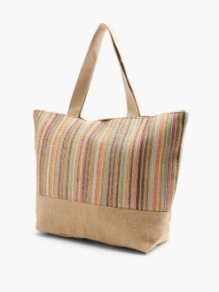 Hot Multi Coloured Striped Summer Bag Women Bags·Tote Bags