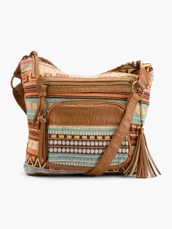Online Multi-Coloured Jacquard Cross Body Bag Women Bags·Handbags