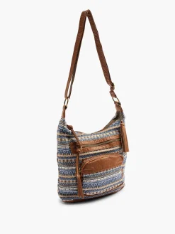 Online Multi-Coloured Jacquard Cross Body Bag Women Bags·Handbags