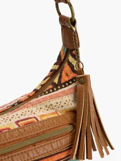 Online Multi-Coloured Jacquard Cross Body Bag Women Bags·Handbags