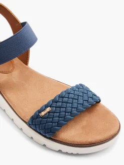 New Navy and Brown Sandal Women Sandals·Flat Sandals