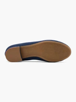 Sale Navy Ballerina with Bow Detail Women Loafers & Low Shoes·Ballet Pumps