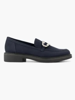 Outlet Navy Loafer with Metallic Detail Women Loafers & Low Shoes·Loafers