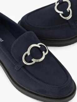 Outlet Navy Loafer with Metallic Detail Women Loafers & Low Shoes·Loafers