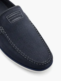 Online Navy Leather Loafers Shoes·Loafers|Shoes·Brogues
