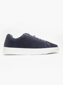 New Navy Leather Suede Cupsole Trainers Shoes·Lace-Ups|Shoes·Brogues