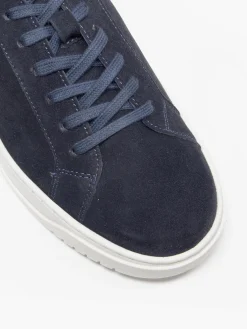 New Navy Leather Suede Cupsole Trainers Shoes·Lace-Ups|Shoes·Brogues