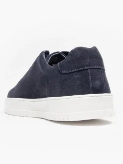 New Navy Leather Suede Cupsole Trainers Shoes·Lace-Ups|Shoes·Brogues