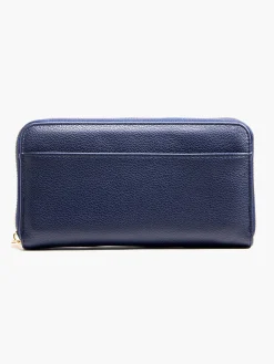 New Navy Zipped Purse with Removable Card Holder Women Other Accessories·Purses & Wallets