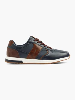 Navy/Brown Casual Lace Up Trainer Shoes·Lace-Ups|Shoes·Brogues