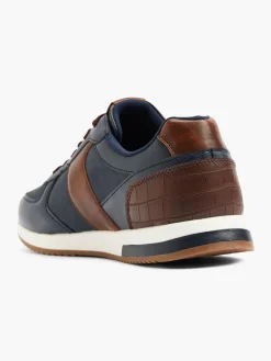 Navy/Brown Casual Lace Up Trainer Shoes·Lace-Ups|Shoes·Brogues
