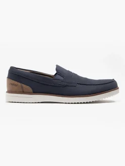 Discount Navy/Brown Casual Slip On Loafer Shoes·Slip-On Shoes|Shoes·Loafers